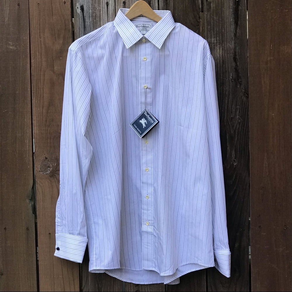 NWT VINTAGE BURBERRY LONDON BUTTON DOWN 17 - 36